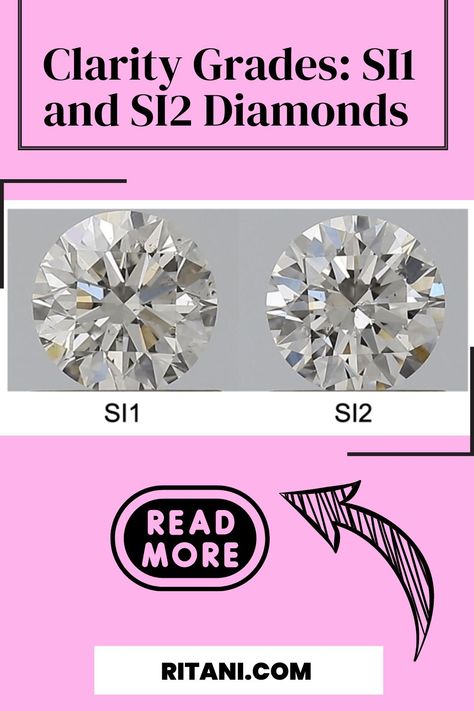 Clarity Grades I  SI1 and SI2 Diamonds I SI1 and SI2 clarity diamonds are a common choice. Keep reading to learn more about this clarity grade. I #ring #jewelry #diamond Retail Jewelry, Jewellery Marketing, Diamond Education, Buying Diamonds, What I Need, I Need To Know, Jewelry Diamond, Ring Jewelry, Real Diamonds