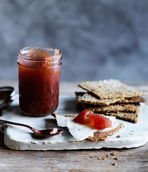 Cloudy quince jam with Manchego seed crackers Quince Jam, Seed Crackers Recipe, Quince Recipes, Seed Crackers, Gf Food, Crackers Recipe, Savoury Recipes, Comfort Food Recipes, Cracker Recipes