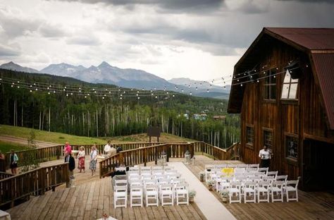 Gordon Ranch Telluride, Colorado  Photo Credit: Ben Eng Photography Wedding Venues In Colorado, Event Venue Spaces, Denver Zoo, Telluride Wedding, Smallest Wedding Venue, Cheap Wedding Venues, Colorado Denver, Dress Decoration, Telluride Colorado