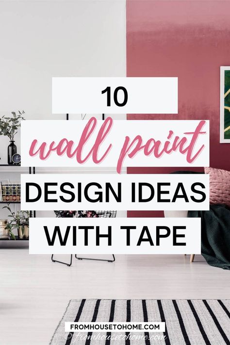 Diy Wall Paint, Paint Design Ideas, Painted Feature Wall, Geometric Wall Paint, Wall Paint Patterns, Art Macramé, Diy Mural, Tape Wall, Diy Terrarium