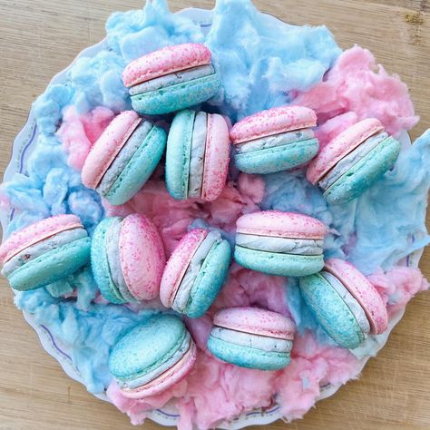 Cotton Candy Photography, Cotton Candy Macarons, Cotton Candy Aesthetic, Candy Aesthetic, Cotton Candy Party, Candy Room, Kawaii Drawing, How To Make Macarons, Cotton Candy Flavoring