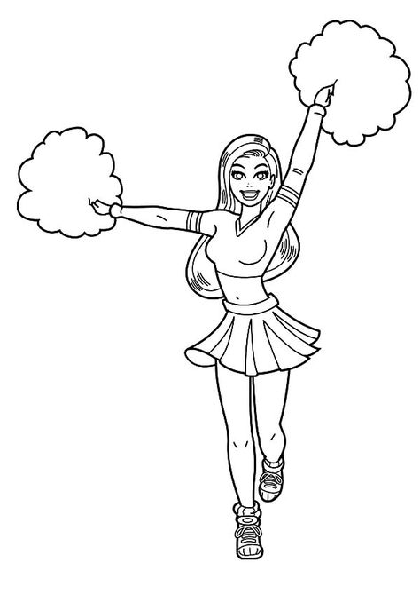 Beautiful Cheerleader Coloring Pages : Best Place to Color Color Coloring Pages, Dance Coloring Pages, Ninjago Coloring Pages, People Coloring Pages, Hello Kitty Colouring Pages, Kindergarten Coloring Pages, Farm Animal Coloring Pages, Kitty Coloring, Spring Coloring Pages