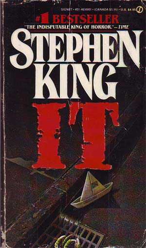 In my opinion, the best Stephen King book ever written (and I've read them all).  My ideal man falls somewhere between Bill Denbrough and Ben Hanscom. Stephen King It, Horror Book Covers, Stephen King Books, It Book, Scary Books, King Book, Horror Novel, Horror Posters, Horror Movie Art