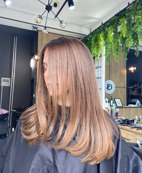 Effortless Haircut Straight, Long Straight Hair With Curtain Bangs Round Face, Minimal Face Framing Layers, Minimal Layers Hair, Straight Hair With Face Framing Layers, Hair Inspiration Layers, Face Framing Layers Fine Hair, Long Straight Haircut With Layers, Face Framing Layers Straight Hair