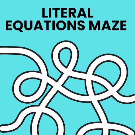 Turn solving literal equations from a dreaded task to a fun activity with these 10 free activities involving rearranging literal equations for a given variable. Literal Equations, Teaching Algebra, Algebra 1, Free Activities, Middle School Student, Equations, Classroom Decor, Fun Activities, Middle School