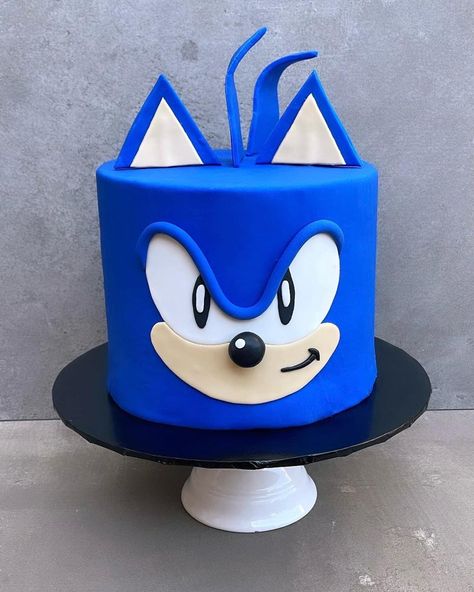 Sonic Pasta, Sonic Birthday Cake, Sonic Cake, Sonic Birthday Parties, Birthday Menu, Sonic Party, Sonic Birthday, Creative Food Art, Cake Games