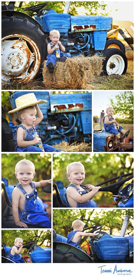 Old Truck Photo Shoot, Photography Ideas Family, 2nd Birthday Photos, Theme Photoshoot, Themed Photoshoot, Truck Photo, Toddler Pictures, Tractor Pictures, Boy Photo Shoot