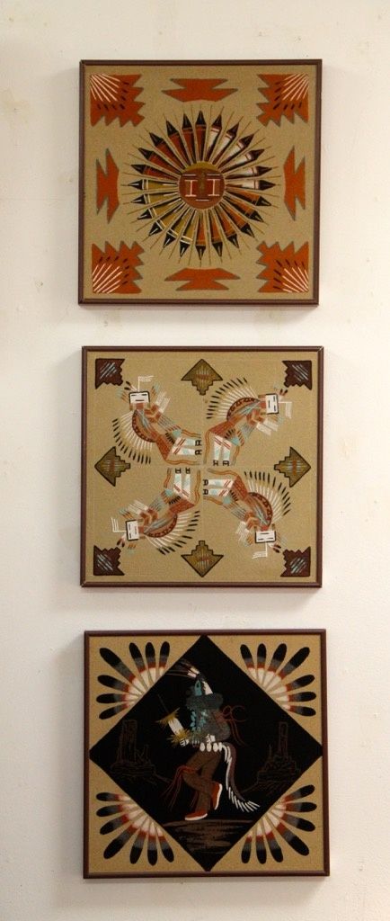 Navajo Sand Paintings Navajo Paintings, Sand Painting, Found Object, Interior Inspiration, Holiday Decor, Art