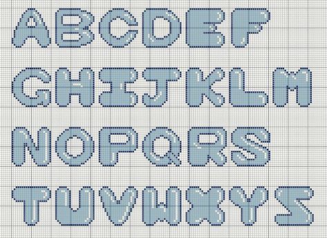 Buzy Bobbins: Large bubble alphabet - cross stitch design Christmas Cross Stitch Alphabet, Bubble Alphabet, Bubble Letters Alphabet, Everything Cross Stitch, Crochet Alphabet, Celtic Cross Stitch, Cross Stitch Fairy, Cross Stitch Alphabet Patterns, Cross Stitch Fonts