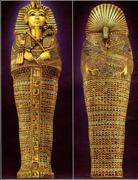 King Tut Sarcophagus | cityzenart: King Tutankhamuns Tomb and Treasures King Tut Sarcophagus, King Tut Tomb, Starověký Egypt, Egyptian Gold, Ancient Egypt History, Istoria Artei, Egyptian Mummies, Egyptian Artifacts, Ancient Egypt Art