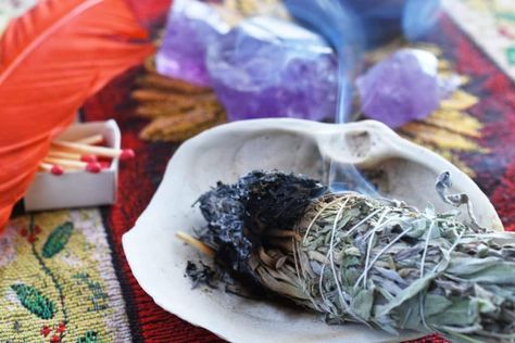 Burning sage is an ancient practice that has been used by various cultures for centuries to cleanse spaces, purify energies, and promote healing. Also known as smudging, it involves burning dried bundles of sage and allowing the smoke to fill the space to create a calming and peaceful atmosphere. But what are the benefits and … The post Burning Sage: Benefits, Risks, and How to Do It Right appeared first on Witchy Spiritual Stuff. Sage House Cleansing, Sage Cleanse, Benefits Of Burning Sage, Burn Sage, Sage Benefits, Sage House, House Cleansing, Burning Sage, Types Of Herbs