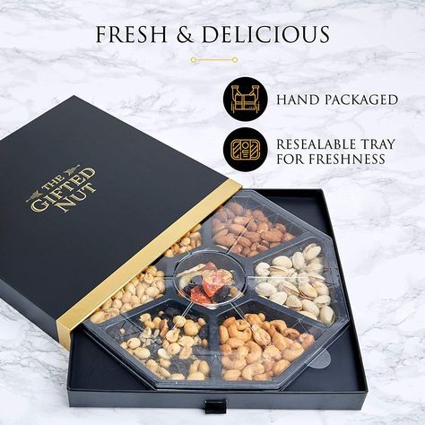 Fruit Assortment, Almonds Roasted, Salted Cashews, Salted Almonds, Business Promotional Gifts, Corn Nut, Salted Peanuts, Nuts Gift, Gold Motif