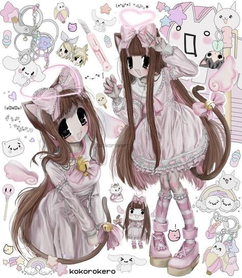 2000s Art, Arte Peculiar, Swag Art, Wow Art, Art And Culture, 영감을 주는 캐릭터, Cute Art Styles, Kawaii Drawings, Kawaii Art