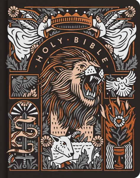 Joshua Noom, The Lion And The Lamb, Lion And The Lamb, Esv Bible, Lion And Lamb, Journaling Bible, Ayat Alkitab, Commissioned Artwork, Christian Designs