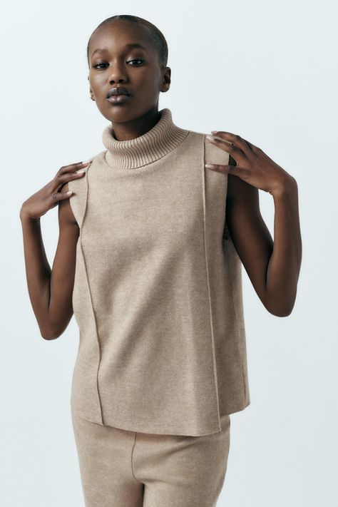 Women's Tops | ZARA Turtleneck Top, Turtle Neck Top, Trouser Jeans, Women's Tops, Zara Women, Skirt Top, Sweatshirt Shirt, Women Collection, Shirt Jacket