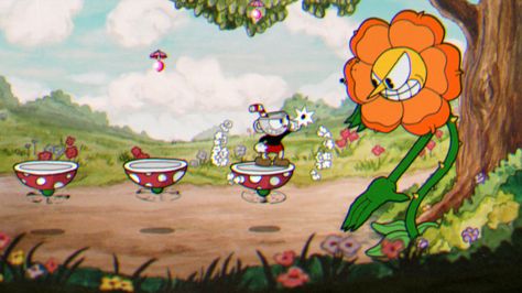 Cuphead Studio Mdhr, 1930s Cartoons, Cuphead Game, Animation Disney, James Cagney, Super Mario World, Game Trailers, Xbox One Games, Nintendo Switch Games