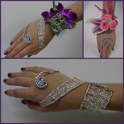 Prom Corsage And Boutonniere, Homecoming Corsage, Corsage And Boutonniere, Corsage Prom, Prom Flowers, Flower Corsage, Wrist Wrap, Wrist Corsage, Floral Accessories