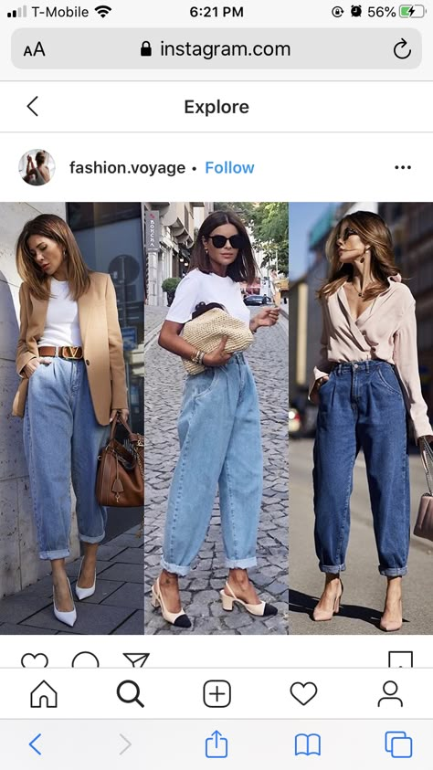 Outfit Ideas Everyday, Looks Jeans, Mom Jeans Outfit, Office Casual Outfit, Design Moda, Mom Outfits, Spring Summer Outfits, Instagram Shop, Outfits Casuales