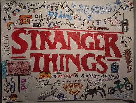 Stranger Things Doodles, Stranger Things Pins, Writing Websites, After School Routine, Sketch Notes, Strange Things, Doodle Art Designs, Aesthetic Painting, Simple Doodles