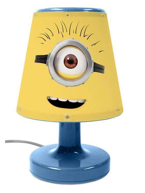 Minion Decor, Minion Room Decor, Minion Bedroom, Minion Room, Minion Stuff, Minion Decorations, Toddlers Room, Diy Table Lamp, Yellow Table Lamp