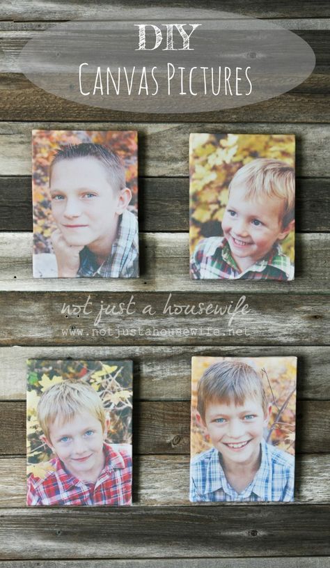 DIY Canvas Photo Prints Diy Canvas Photo, Foto Transfer, Canvas Photo, Canvas Photo Prints, Photo Projects, Canvas Crafts, Mod Podge, Photo Craft, Photo Prints