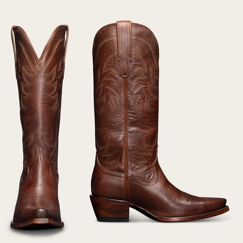 Women's Tall Cowgirl Boots | The Annie - Tecovas Annie Tecovas, Tecovas Boots Women, Tecovas Boots, Snip Toe Cowgirl Boots, Tall Cowgirl Boots, Brown Cowgirl Boots, Modern Cowgirl, Womens Cowgirl Boots, Brown Cowboy Boots