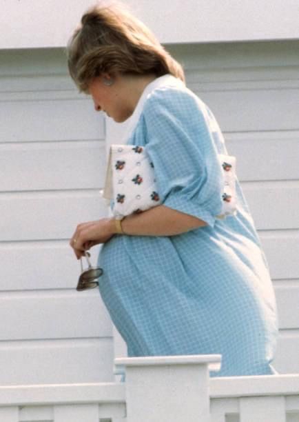 Diana Pregnant, Princess Diana Pregnant, Princess Diana Daughter, Green Maternity Dress, Green Maternity Dresses, Princess Diana Rare, Princess Diana Dresses, Pregnant Princess, Princess Diana Fashion