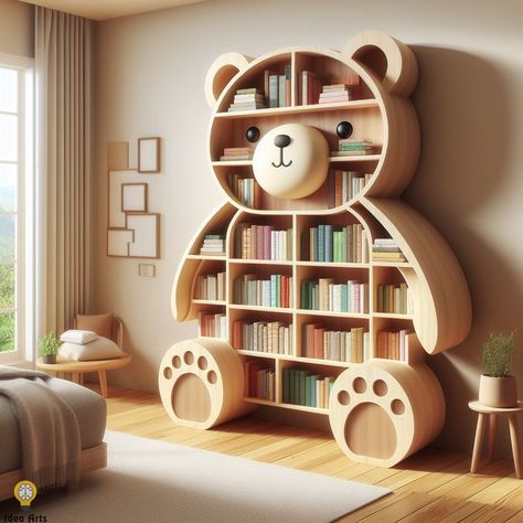 Wow.........Absolutely beautiful😍👍❤️ Kids Room Furniture, Canvas Learning, Bookshelf Design, Kids Area, Kids Wardrobe, Room Makeover Bedroom, Dream House Interior, Cute Room Decor, Wood Gifts