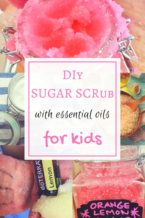 Make homemade sugar scrub with your kids using this easy and simple recipe. Incorporate essential oils to create an aromatic scrub with invigorating and cleansing properties. Your kids will love helping out, as this kid friendly project uses edible, natural and safe ingredients. Spa Day For Kids, Homemade Sugar Scrub, Diy Sugar Scrub, Kids Spa Party, Diy Spa Day, Girl Spa Party, Kids Spa, Sugar Scrub Homemade, Essential Oils For Kids