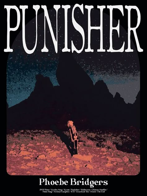 Punisher Poster, 2022 Picture, Prints For Walls, Music Poster Design, Dorm Posters, Posters For Room, Phoebe Bridgers, Picture Collage Wall, Prints Poster