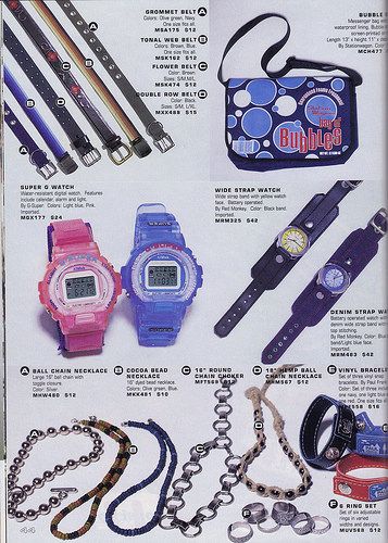 90's Accessories 90s Fashion Catalog, 90s Teen Fashion, 2000s Magazines, Y2k Futurism, 90s Accessories, 90s Teen, Magazine Pages, Frutiger Aero, 2000s Aesthetic