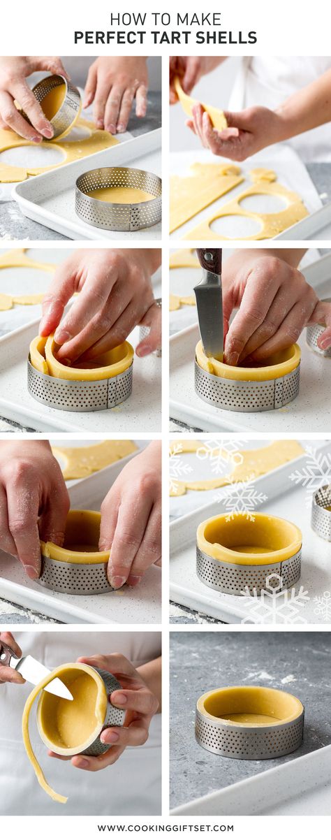 How to Make a Tart Crust Like a French Pastry Chef – Cooking Gift Set Co. Tart Shells Recipe, Parisian Patisserie, Tart Crust Recipe, French Pastries Recipes, Mini Tart Recipes, Cakes And Pies, Tart Crust, French Tart, Mini Torte