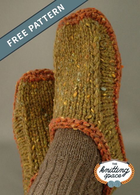 Felted Slippers Pattern, Knit Slippers Free Pattern, Knitted Slippers Pattern, Skirt Diy, Knitted Mittens, Crochet Socks, Felted Slippers, Slippers Pattern, Knitted Slippers