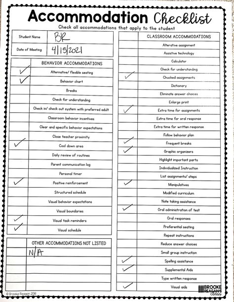 Iep Cheat Sheet For Teachers, Preparing For 504 Meeting, Iep Accommodations Cheat Sheet, Iep Behavior Goals, Iep Checklist Special Education, Iep Binder For Parents, Iep Accomodations, Iep Meeting Checklist, Iep Binder