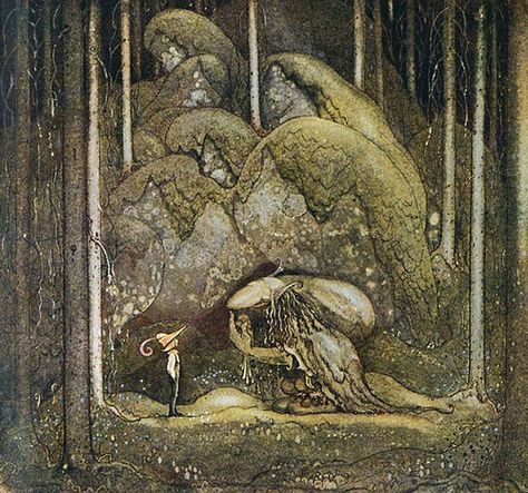 outercore.blogg.se 2010 december john-bauer.html John Bauer, Baba Yaga, Fairytale Illustration, Fairytale Art, Folk Tales, In The Woods, Fantasy Art, Fairy Tales, Painter