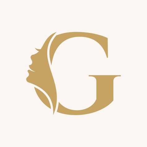 Premium Vector | Beauty woman logo design with letter g logo and modern concept Women Logo Ideas, Woman Icon Logo, Women Logo Design Ideas, G Logo Design Letter, G G Logo, Woman Face Logo, Woman Logo Design, Hair Logos, G Letter Logo