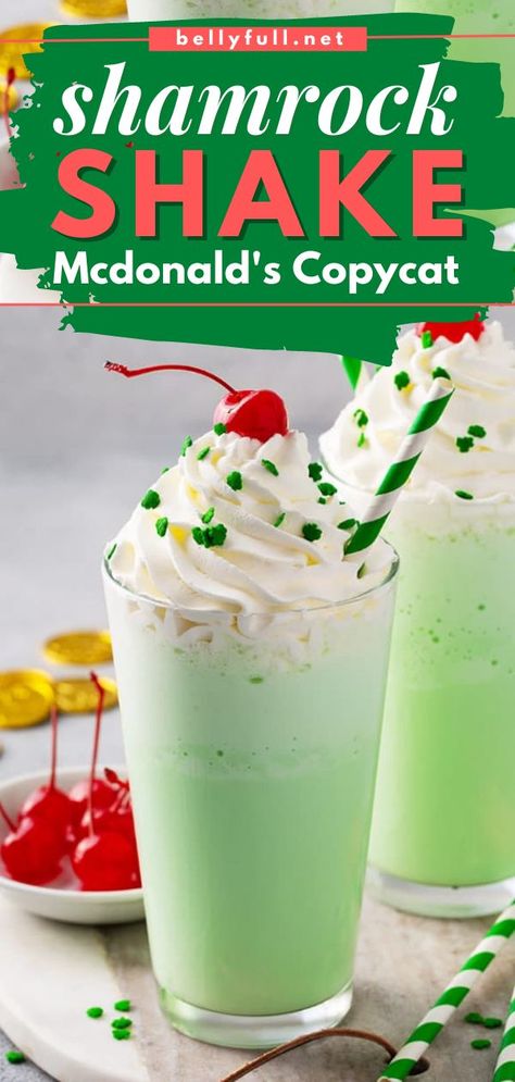 Shamrock Shake {McDonald’s Copycat}, st patricks day drinks