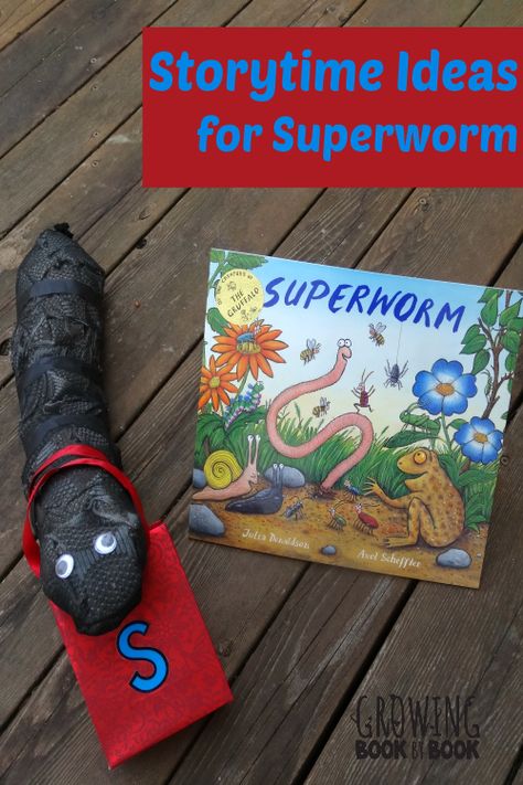 Storytime ideas to use with the book Superworm or any book about worms. Literacy activities, song and rhymes, cooking and science activities included. Minibeasts Eyfs, Storytime Ideas, Superhero Classroom, Super Hero Theme, Story Activities, Summer Reading Program, Spring Preschool, Forest School, Superhero Theme