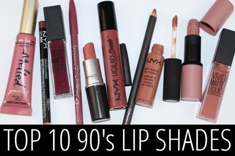 Top 10 90's Lip Shade Picks - http://pinkparadisebeauty.blogspot.co.uk/2016/07/90s-lipstick-trend-my-top-10-picks.html Discontinued Makeup Products, 90s Grunge Lipstick, 90s Makeup Products, 90s Lipstick Shades, 90s Bar, 90s Lipstick, 90s Lip, Discontinued Makeup, Lip Shade