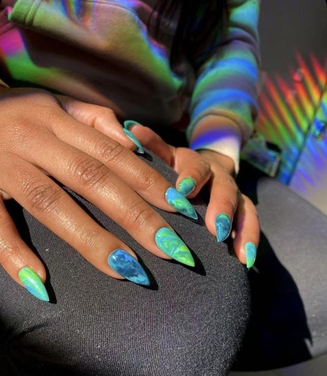 Edc Nails Designs, Edc Nails, Nails For Dark Skin, Summer Nails Art, Nails Art Designs, Cute Gel Nails, Summer Acrylic Nails, Nails Desing, Fire Nails