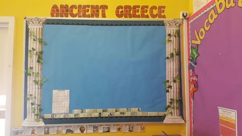 Ancient Greece ks2 display Ancient Greece Display Ks2, Ancient Greek Display Ks2, Ancient Greece Classroom Display, Ancient Greece Bulletin Board, School Job Chart, Ancient Greece Ks2, Ancient Greece Display, Ks2 Display, Tri Fold Poster Board