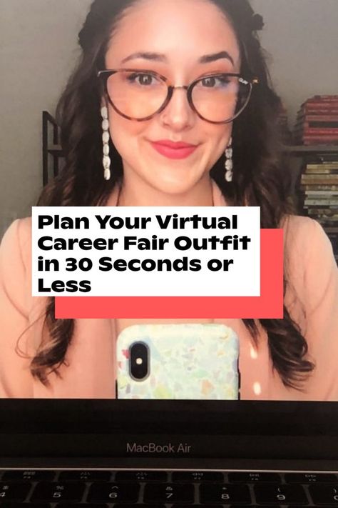 Get ready to dress for success with these easy-to-follow tips about what to wear to a virtual career fair. #lucareers Career Fair Outfit, Fair Outfit, Virtual Jobs, Fair Outfits, Job Fair, Dress For Success, Work Outfits Women, Job Interview, 30 Seconds