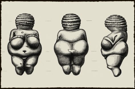 Venus Body Drawing, Venus Of Willendorf Tattoo, Willendorf Goddesses, The Birth Of Venus Drawing, Venus Of Willendorf Art, The Venus Of Willendorf, Fertility Art, Venus Tattoo, Birth Of Venus Statue