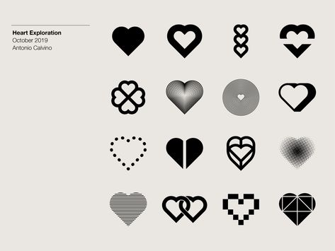 Heart Design Art, Heart Aesthetic, 타이포그래피 포스터 디자인, Texture Graphic Design, Graphic Design Fonts, Love Shape, Heart Logo, Graphic Design Fun, 로고 디자인