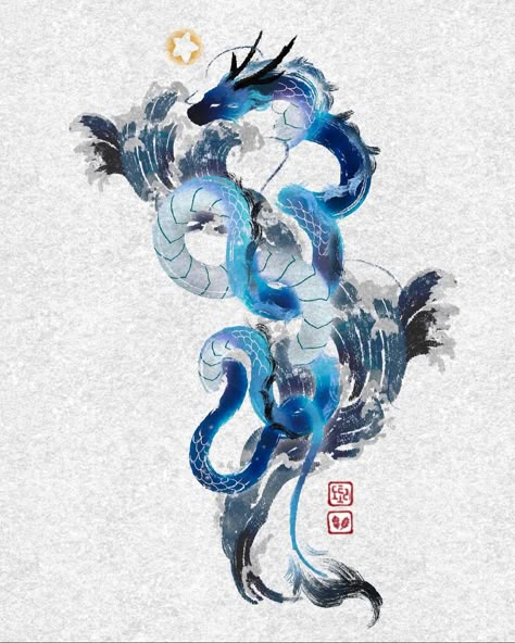 Yuumei Art, Dragon Tattoo Art, Eastern Dragon, Japan Tattoo Design, Japanese Art Prints, 카드 디자인, Dragon Artwork, Mythical Creatures Art, Cool Wallpapers Art