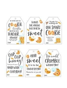 Looking for a sweet and thoughtful way to show appreciation for a teacher?   Look no further than this teacher appreciation gift tag set! This set includes six unique gift tag designs with a charming cookie theme, perfect for pairing with a delicious cookie treat.  Key Features:  Set of six printable gift tagsEach tag measures 2.25 x 3.5 inchesSix unique designs with a delightful cookie themeDigital download for immediate accessPerfect for thanking a special educator or teacherBenefits:  Save ti Valentines Day Card For Kids, Treats For Teachers, Printable Classroom Valentines, Simple Valentines Gifts, Valentine Gift Idea, Teacher Appreciation Gift Ideas, Morale Boosters, Teacher Treats, Teacher Gift Tags