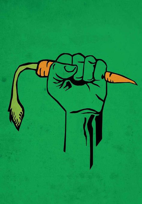 A Green Patriot  Poster that represents the power of local farmers in the U.S. By Will Etling — “Sustain” City Gardening, Starter Board, Guerilla Gardening, Backyard Habitat, Gardening Australia, Revolution Poster, Patriotic Posters, Guerrilla Gardening, Vegan Art