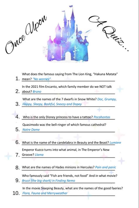 Disney Party Games For Adults, Disney Jeopardy Questions, Disney Dice Game, Disney Trivia, Disney Trivia Questions And Answers, Disney Scattergories Lists, Disney Trivia Questions And Answers For Kids, Disney Quiz Questions And Answers, Movie Quiz Questions And Answers