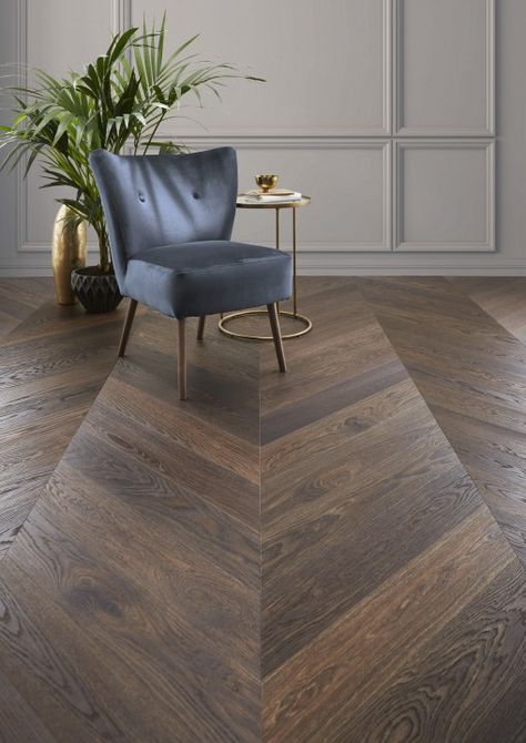 Oak Skirting Boards, Chevron Flooring, Wood Flooring Options, Engineered Wood Flooring, Oak Wood Floors, Solid Wood Flooring, Dark Interiors, Engineered Wood Floors, Timber Flooring