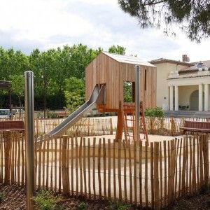 Cubby Houses, Natural Playground, Playground Design, Landscape Architects, Parking Design, Urban Spaces, Contemporary Landscape, Garden Fence, Gardening For Kids